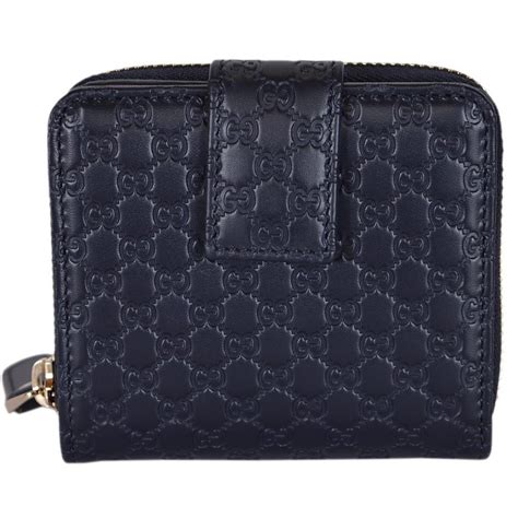 gucci microguccissima wallet blue